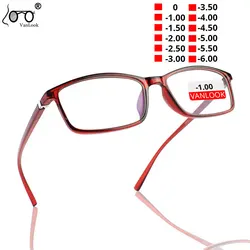 VANLOOK Finished Myopia Glasses Women Men Frame Eyewear Diopters Transparent Optical Eyeglasses Fashion Spectacles -1-1.5  -6.00