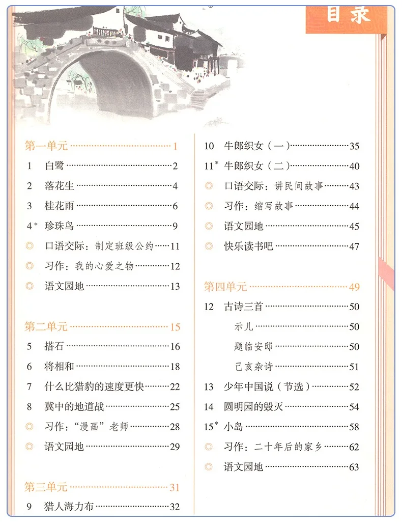 Second grade Languages book Textbook Schoolbook China primary school grade 5 book 1 for Chinese learner students learn Mandarin