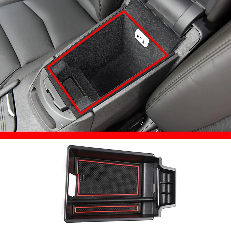 

ABS Plastic Car Central Control Armrest Box Storage Box For Cadillac XT5 XT6 2016-2020 Auto Interior Stowing Tidying Accessories