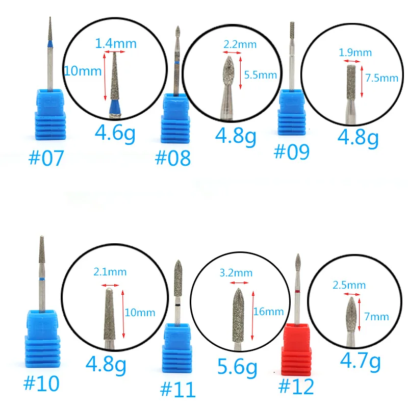 1pc Tungsten Steel Nail Grinding Head Multi Types Milling Manicure Cutter Pedicure Machine Sander Drill Bit Device Electric Tool