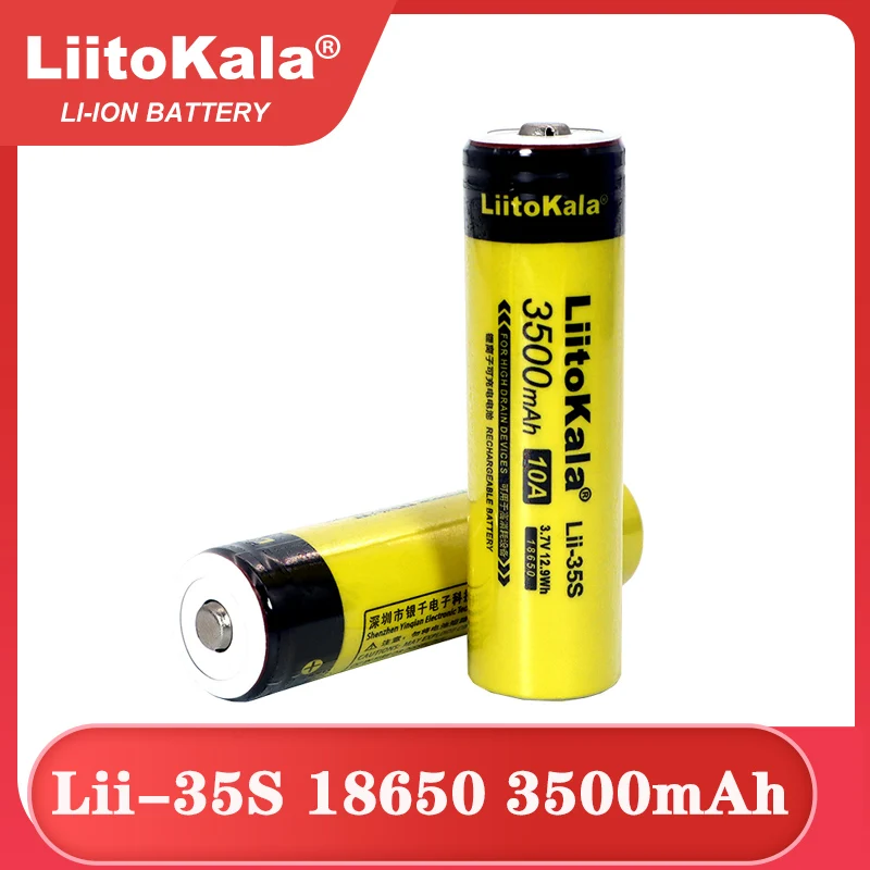 1-20 sztuk LiitoKala Lii-35S nowy 18650 baterii 3.7V 3500mAh akumulator litowy wielokrotnego ładowania dla LED latarka + DIY wskazał