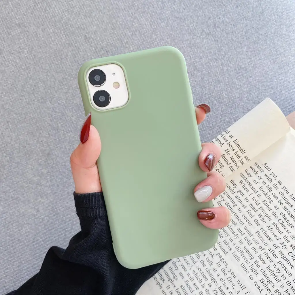Candy Farbe Silikon Telefon Fall Für iphone 13 14 Pro Max Funda Für iphone 11 12 Pro max 13 mini 14 Plus Matte Zurück Abdeckung Coque – Detail 21