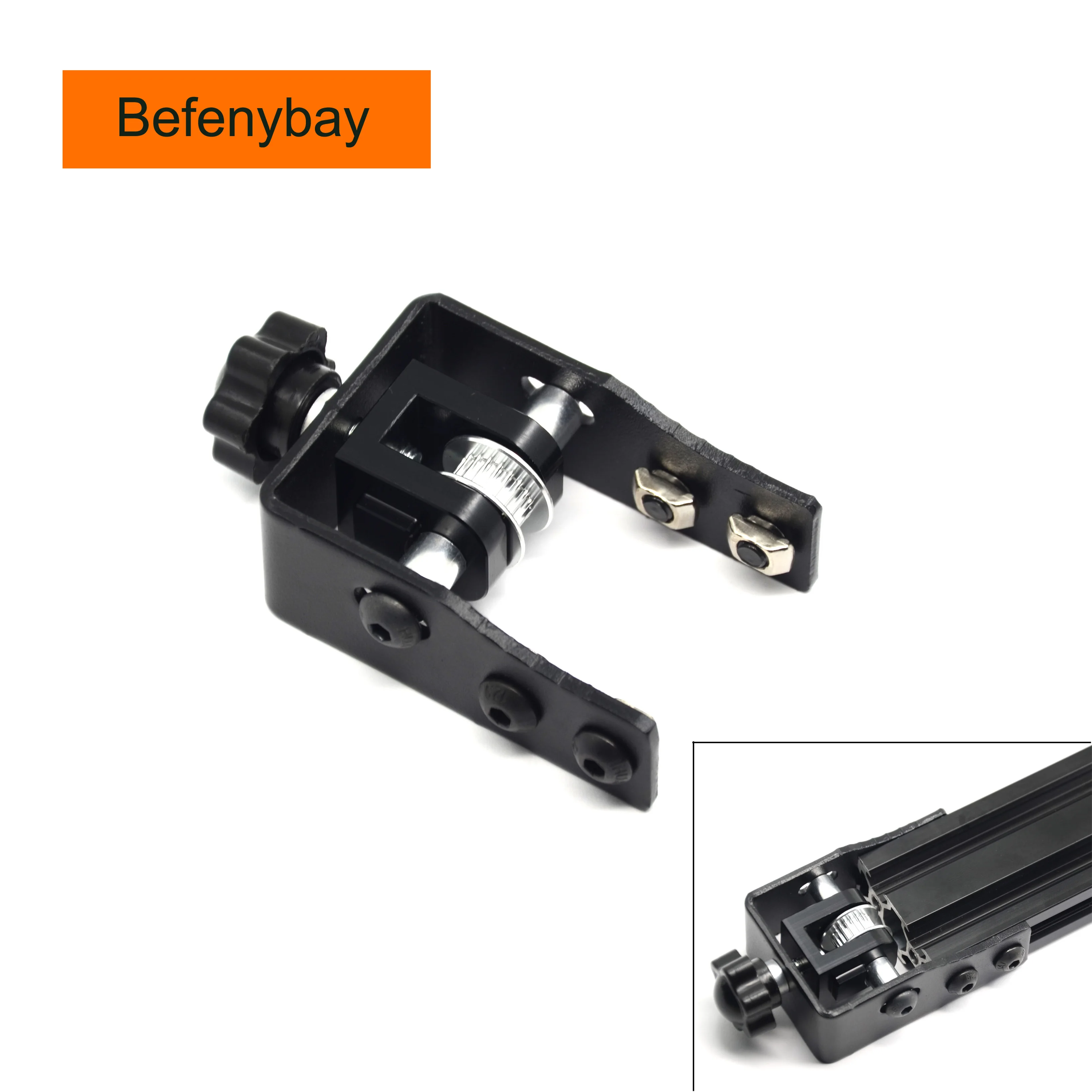 Befenybay Upgrade 2040 Profile Y-axis Synchronous Belt Stretch Straighten Tensioner for Creality CR-10/CR10S/CR-10 V2/ CR-10 V3