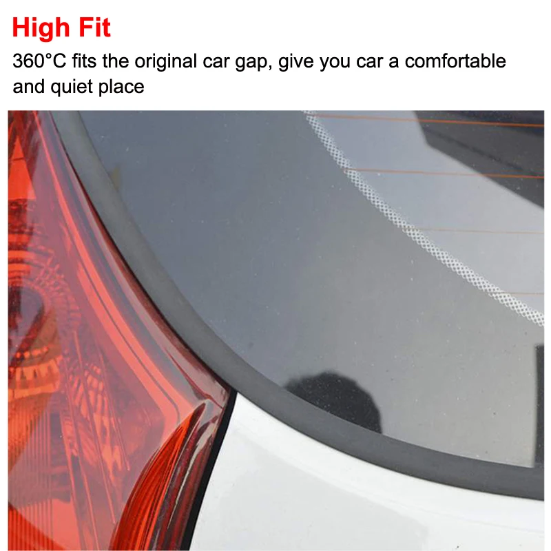 Car Window Edge Moulding Trim Decorate Weather strip For Audi A3 A4 A5 A6 A7 A8 B6 B7 B8 C5 C6 TT Q3 Q5 Q7 S3 S4