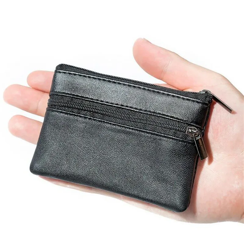 Coin Purse Men Small Bag Wallet Change Purses Zipper Money Bags Card Holder Case Children Mini Wallets Leather Key Holder