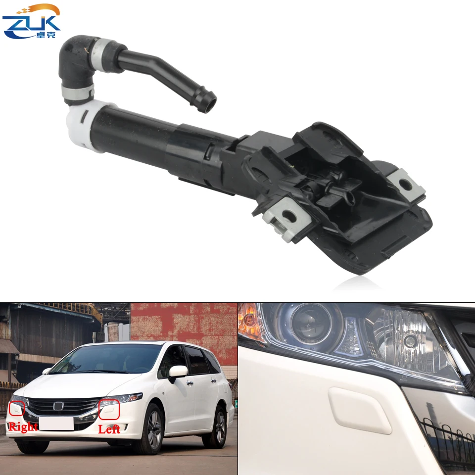 ZUK Front Bumper Headlight Washer Nozzle For HONDA ODYSSEY RB3 2009-2014 Headlamp Cleaning Water Spray Jet Actuator