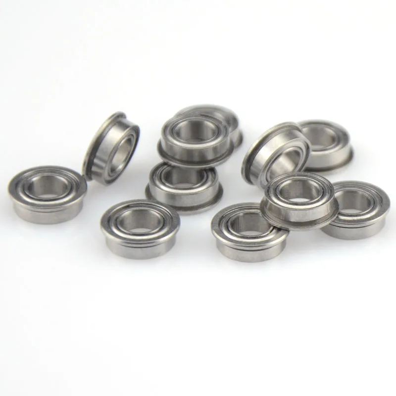 500pcs/lot Flange bearing MF104ZZ MF104 ZZ Z 4x10x4 mm double Shielded deep groove Ball Bearings Flanged 4*10*4mm