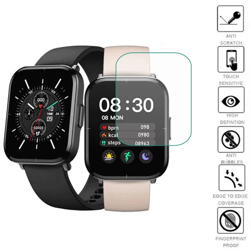 5pcs Soft TPU Clear Protective Film Smartwatch Guard For Xiaomi Mibro Color Sport Watch Full Screen Protector Cover Protection