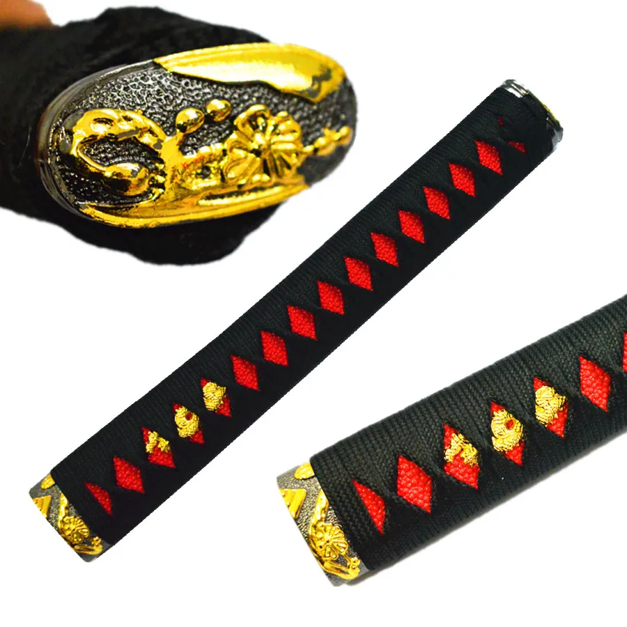 

HandMade 26CM *30CM*35CM Handle For Japanese katana Sword Handle Samurai Handle Fuchi Kashira