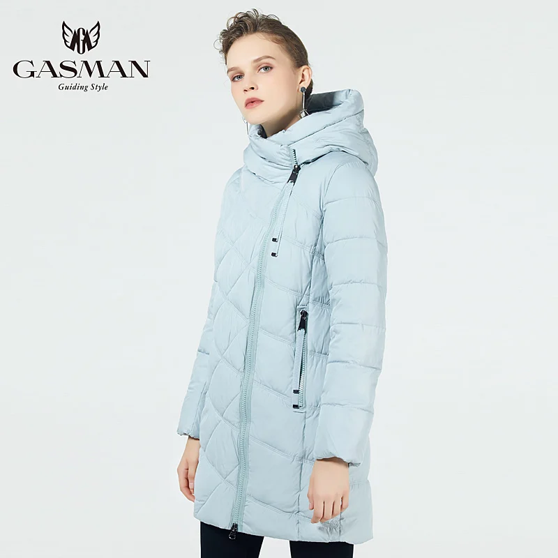 GASMAN 2022 New Winter Women\'s  Jacket Down Female Fashionable Coat Hooded Warm Parkas Winter Outerwear Women High Quality 18806