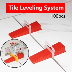 Sistema de nivelación de azulejos, alicates de cuña para colocación de azulejos, herramientas de alineación, 100 piezas, 1,0/1,5/2,0/2,5/3,0mm