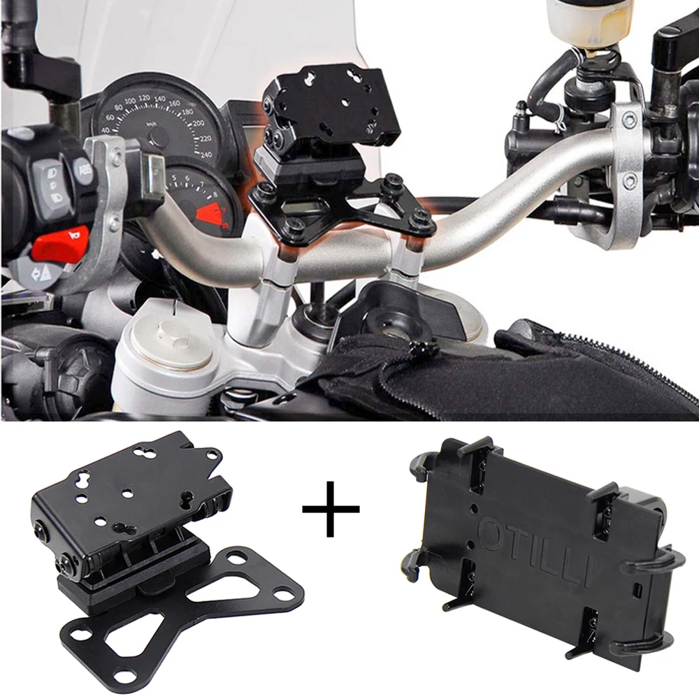 NEW Motorcycle Accessories GPS Navigaton Plate Bracket For 250/300/400/450/525 EXC Front Phone Stand Holder Phone