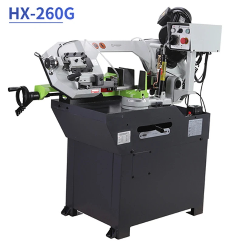 

HX-260G Band Saw Machine Steel Cutting Machine Household Angle Bevel Cutting Heavy-duty High-power Profile Metal Square Tube