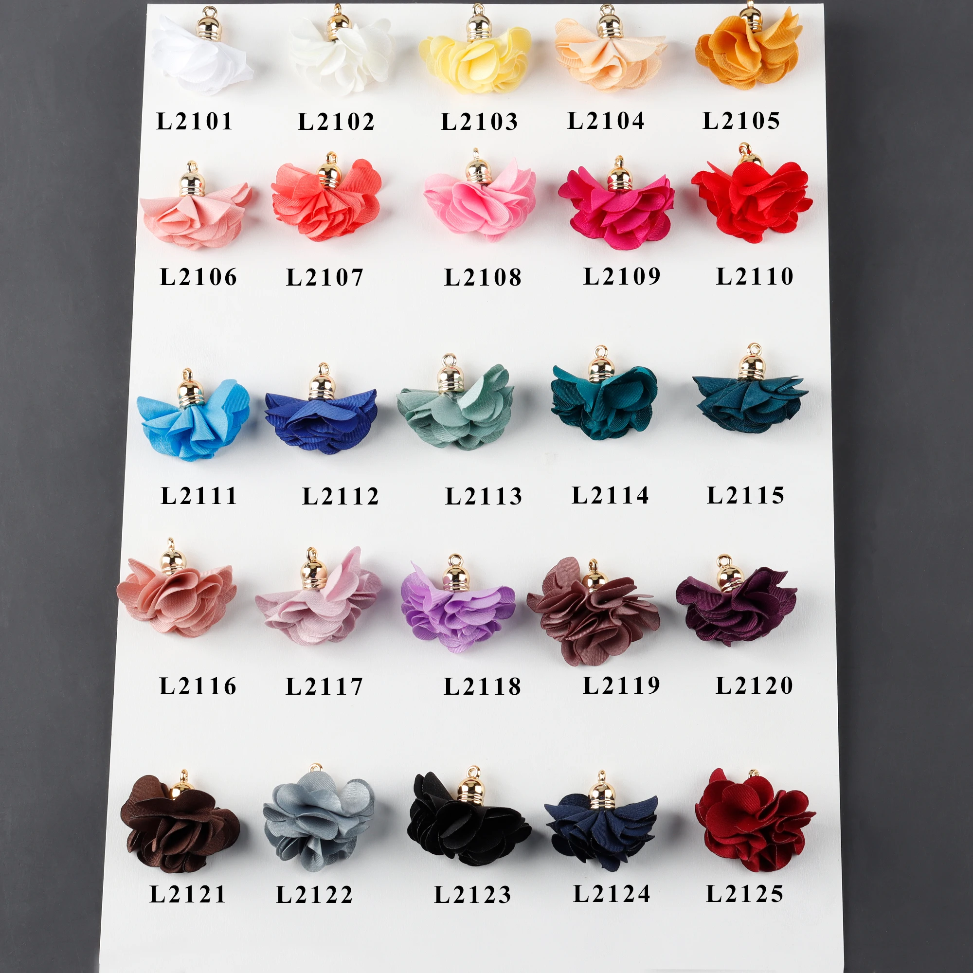 GUFEATHER L21,jewelry accessories,hand made,charms,copper,fabric,jewelry making findings,flower shape,diy pendants,10pcs/lot