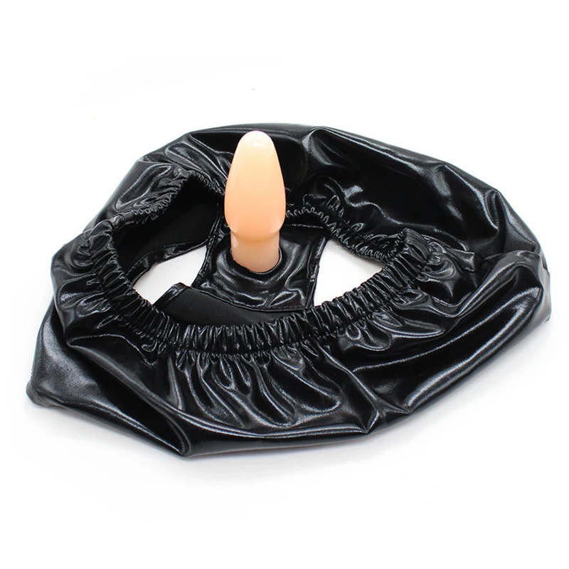 Leather Lingerie Vaginal Massage Big Dildo Panties Chastity Briefs Dildo Butt Plugs Fetish Sex Toys Adult Masturbator for Women