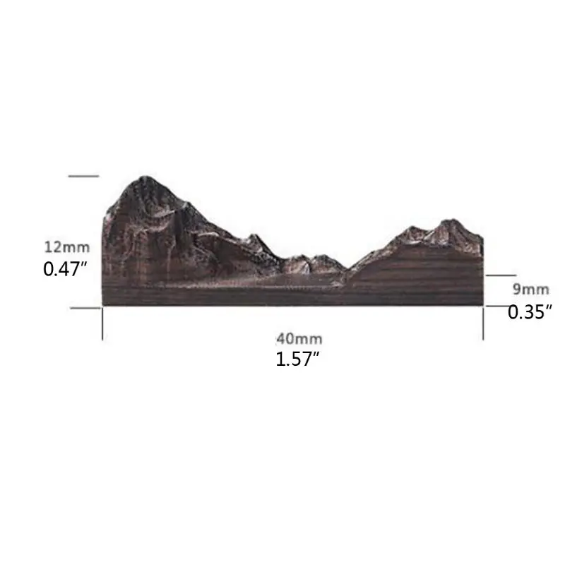 3D Micro Landscape Resin Mold Filler Sandalwood Mini Mountain Epoxy Resin Filling Materials Wood Jewelry Making