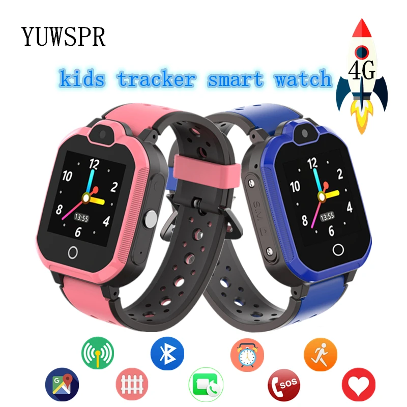 4G Kids GPS Tracker Smartwatch GPS LBS WIFI Location Flashlight SOS Video Call Support Hebrew Tracking Baby SIM Phone Clock LT05