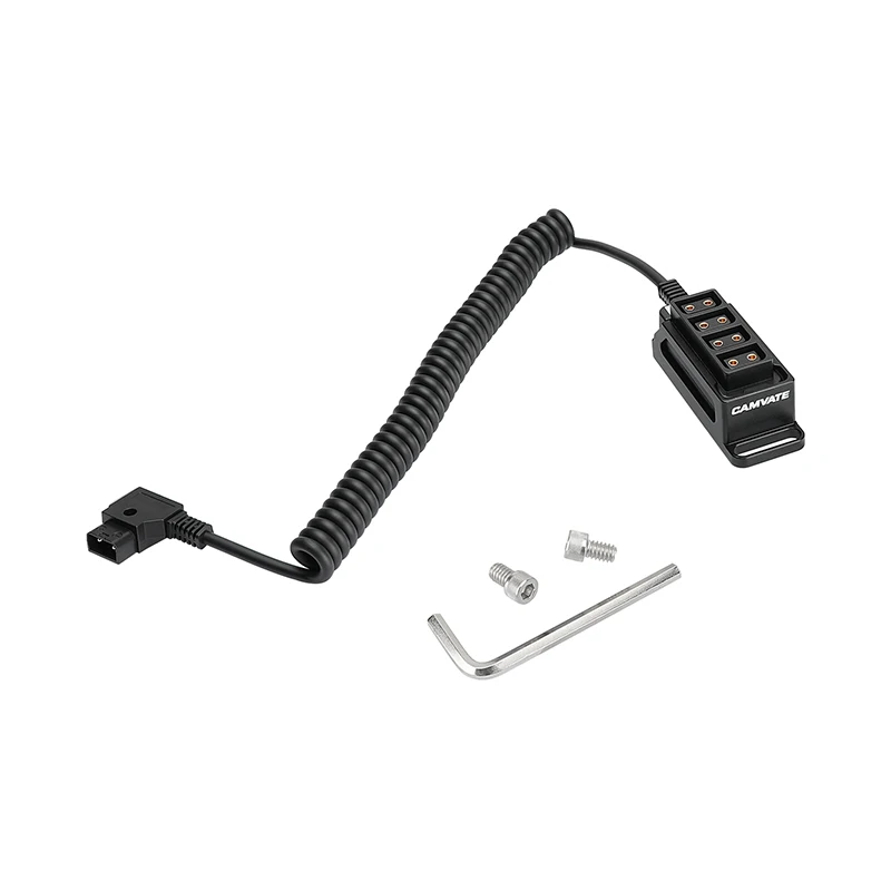 CAMVATE maschio d-tap tipo B rubinetto di alimentazione a 4 porte femmina d-tap adattatore per Hub p-tap Splitter con piastra per formaggio