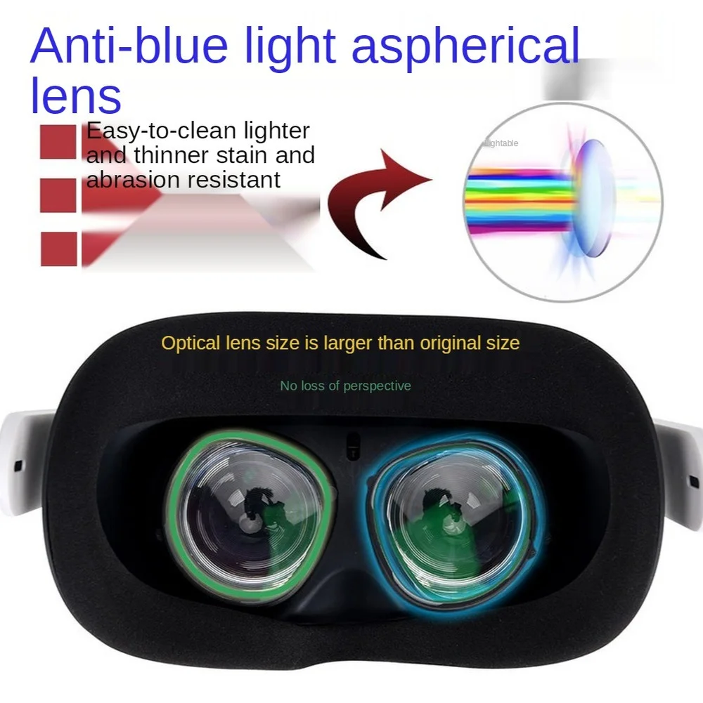 Inserções de lentes vr, lentes de prescrição para oculus quest 2, oculus quest, pele