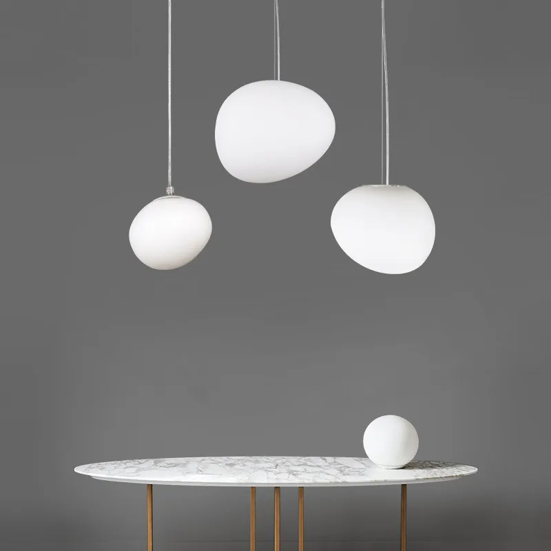 

Italy Creative Glass Pendant Lights Mordern Led Irregular Hanging Lamp Home Kitchen Office Fixtures Industrial Decor Luminaire