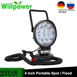 42W 48W 36W Portable LED Work Light Magnetic Base Auto Car 3M Plug&Play Offroad 4WD SUV UTV 4x4 Truck Pickup Driving Lamp