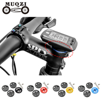 MUQZI Bike Computer Mount Stem Top Cap Stopwatch Bracket MTB Road Bicycle Speedometer Fixed Holder Base For Garmin Bryton Wahoo