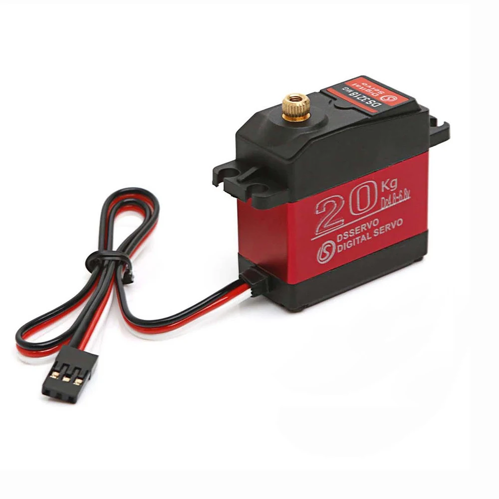 Servo Digital resistente al agua DS3218MG, 60g, engranaje de Metal, 20KG de torsión para barco a control remoto, MONO catamaman, coche, modelo de Robot