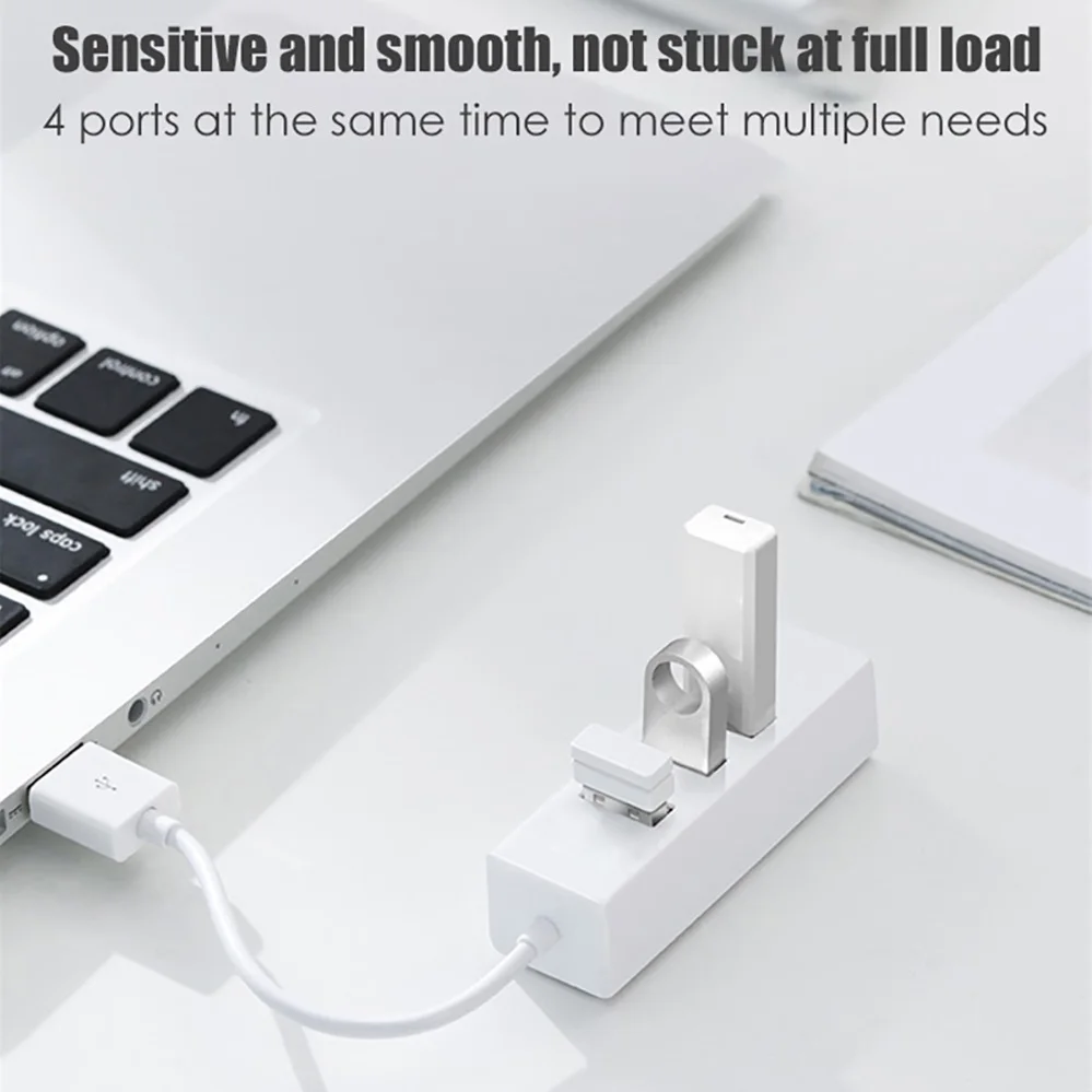 Hub Hub USB 2.0 Bộ Chia Tín Hiệu Tốc Độ Cao 4 Bộ Chia Cổng Cho PC Windows Laptop Xách Tay Thu Macbook Phụ Kiện Máy Tính