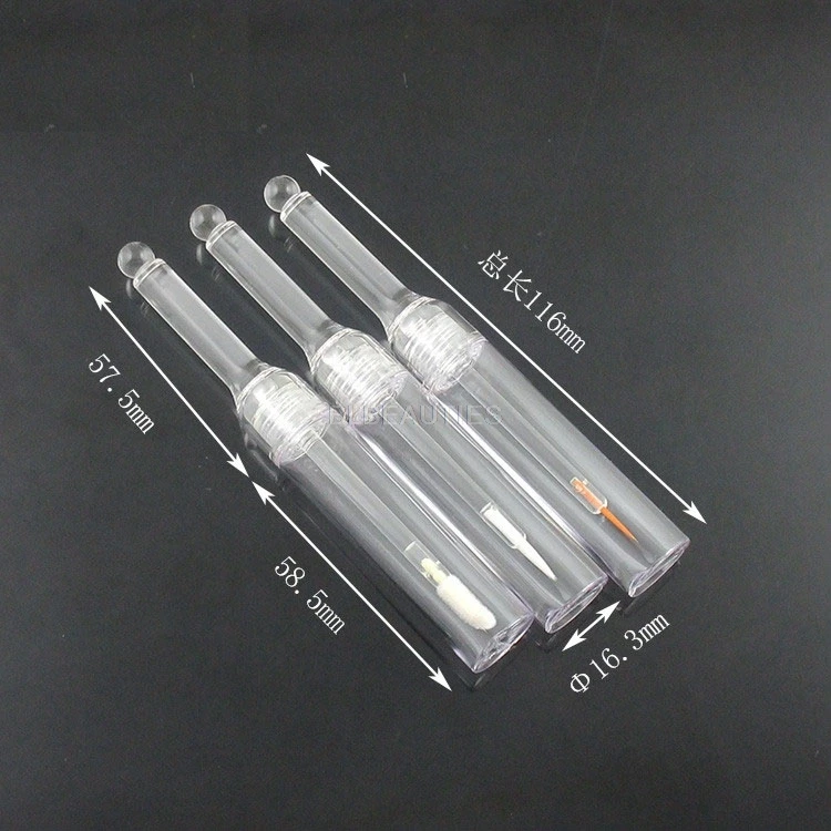 500pcs 9ml Lip Gloss Tubes Empty Cute Plastic Clear Eyeliner Liquid Bottle Containers with Wand for Base Oil Cosmetic Packaging