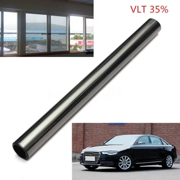 75*300cm Window Glass Glue Tinted Film 2Ply Metallized Sun Protection Rear Side Window Glass Car Home Building Privacy Skin Care