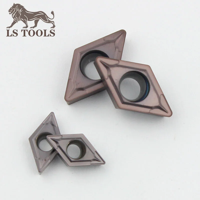 LS TOOLS Lathe Internal Turning Tools Carbide Inserts DCMT11T304 MV DCMT070204 DCMT070208 Turning Inserts Blade for metal steel