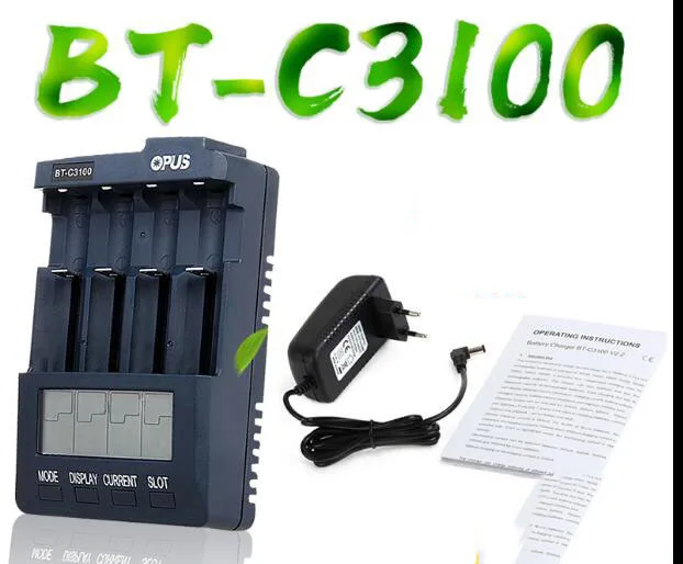 100% original New OPUS BT-C3100 v2.2 Smart Charger NiMH or NiCd Smart Charger