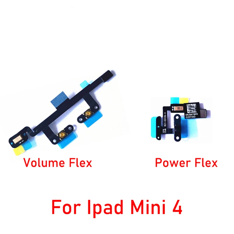 Power ON OFF Switch  Key Flex Cable For iPad 2 3 4 5 6 Air 2019 Mini 1 2 3 4 5 Volume Audio Mute Button Repair Parts