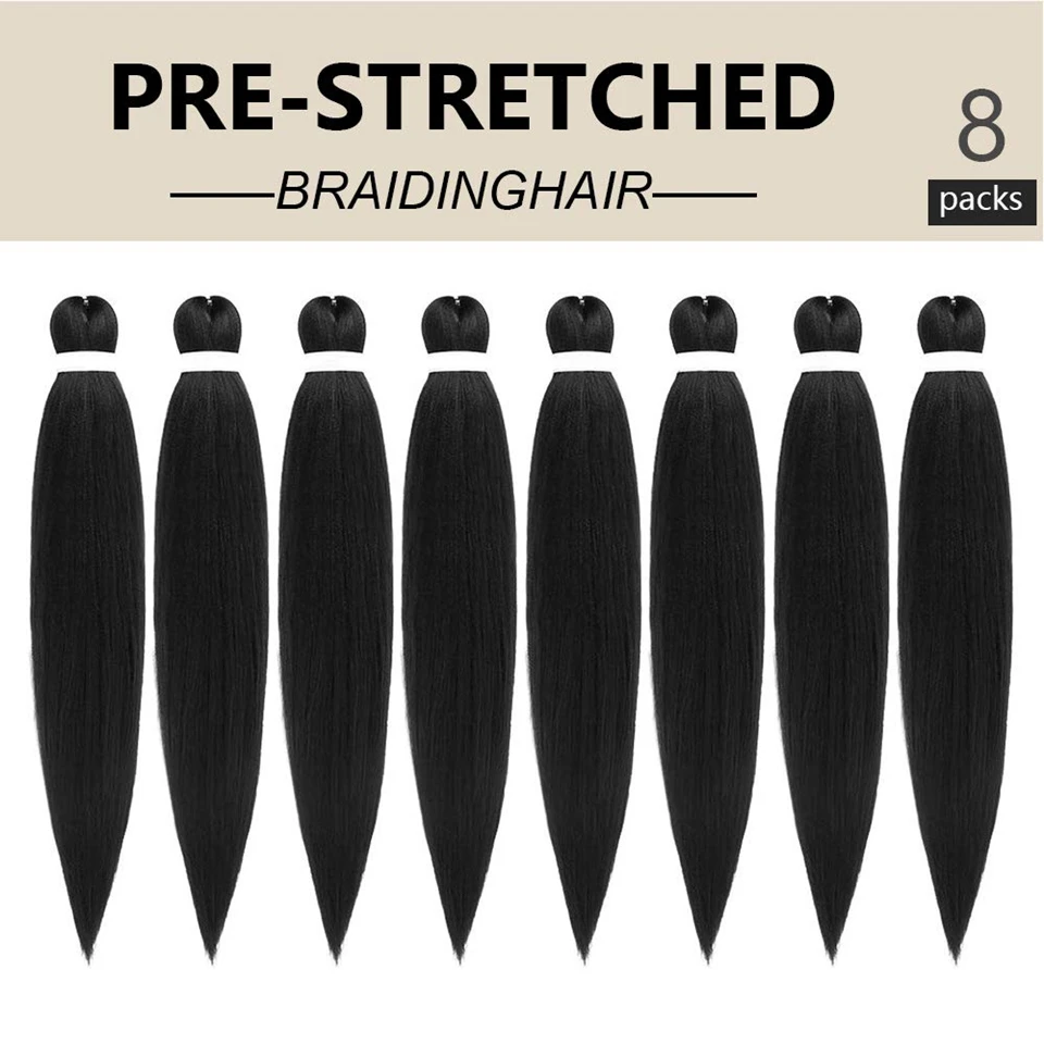 합성 Ombre Pre-Stretched Braiding Hair 같은 꿈 20 인치 Yaki Straight Jumbo Braid Hair Extension for Women Braiding Perm