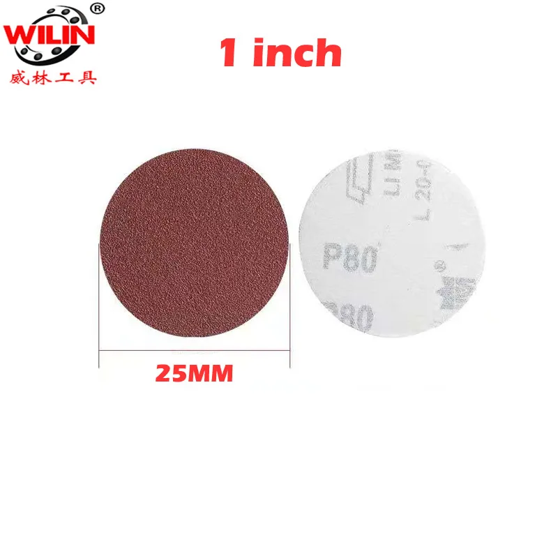 100pcs 1/2/3 Inch Sandpaper Round Shape Sanding Discs Abrasive Tool Parts Buffing Sheet Sandpaper Sander Polishing Pad