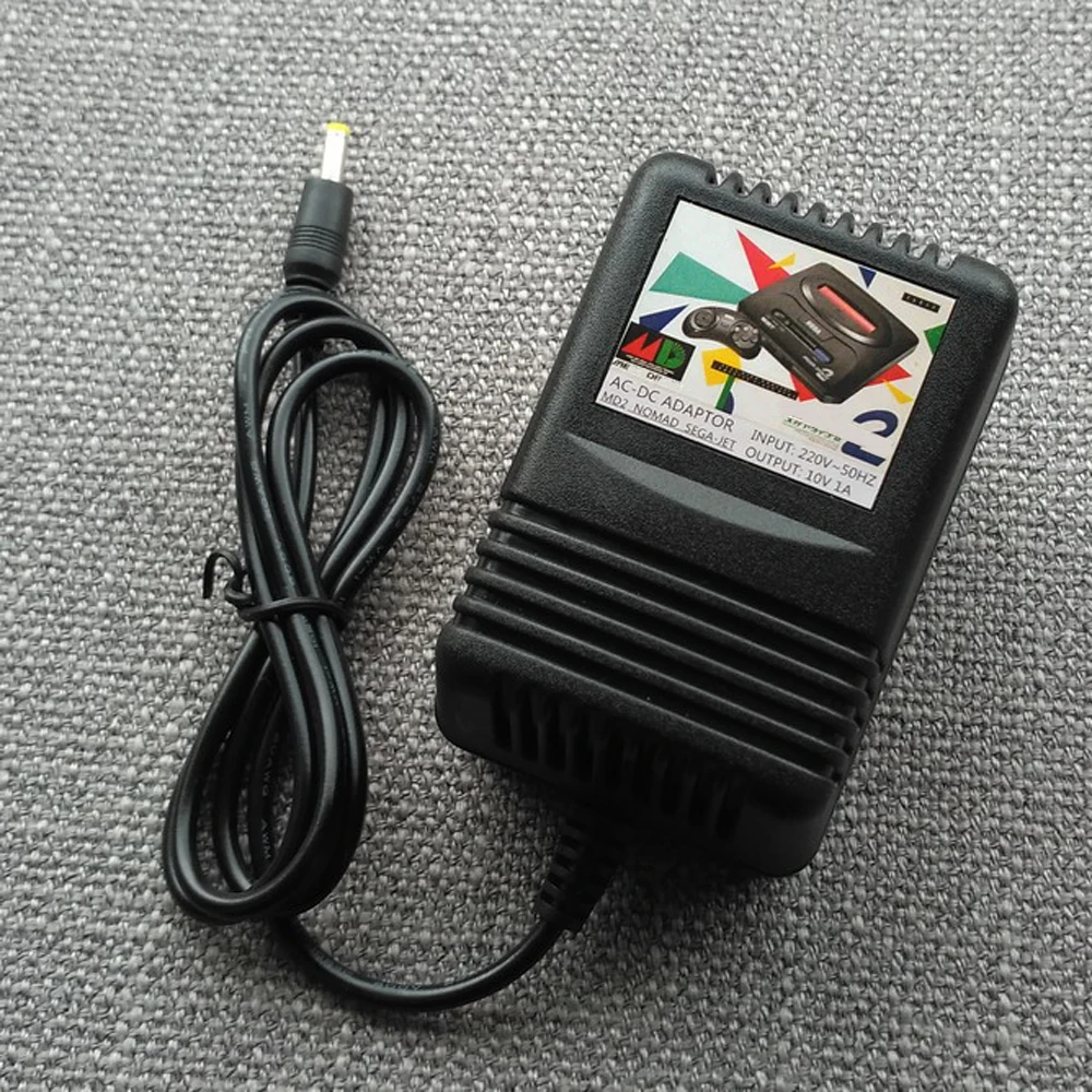 AC adapter for Sega MD2  game console for 32X Nomad for JET game console power   supply 10V AC adapter transformer