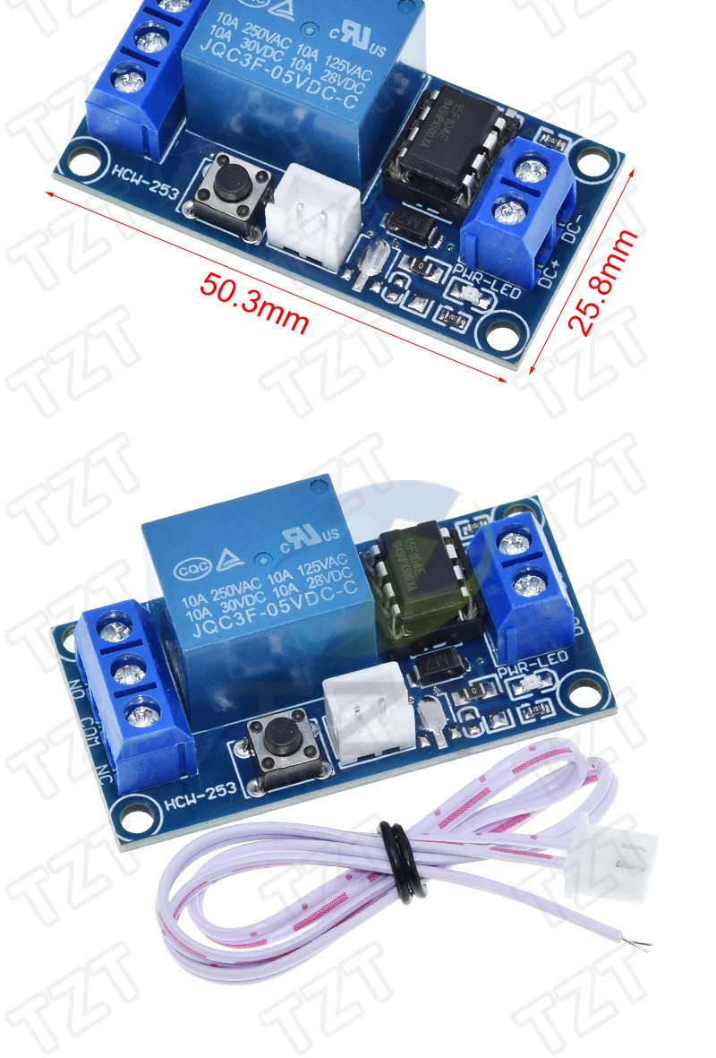 5V 12V Ein-Knopf-Bistabiles Schalter-Relaismodul, Auto-Modifikationsschalter, Ein-Knopf-Start-Stopp, Selbstverriegelung, für Arduino – Detail 3