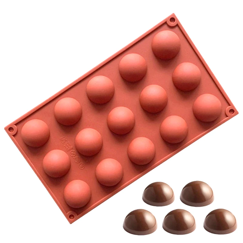 Bakeware Hemisphere Shape Silicone Kitchen Gadgets Cake Fondant Mould Food Grade Chocolate Candy Mold Baking Accessories