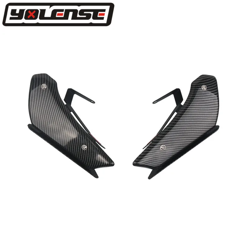 

Motorcycle Front Aerodynamic Winglets Windshield Fairing Wing For NINJA400 NINJA 400 2018-2023