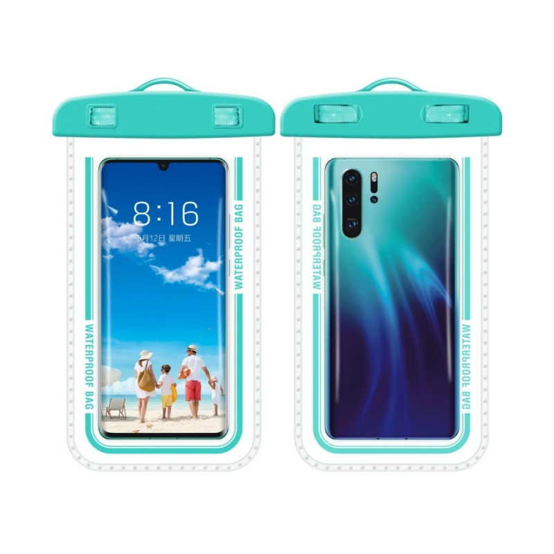 

Beach Phone Bag Waterproof Armband Phone Pouch Diving Swimming Gadget Phone Case Cover Luminous Dry Bag for Below 7.2 Inch Phone