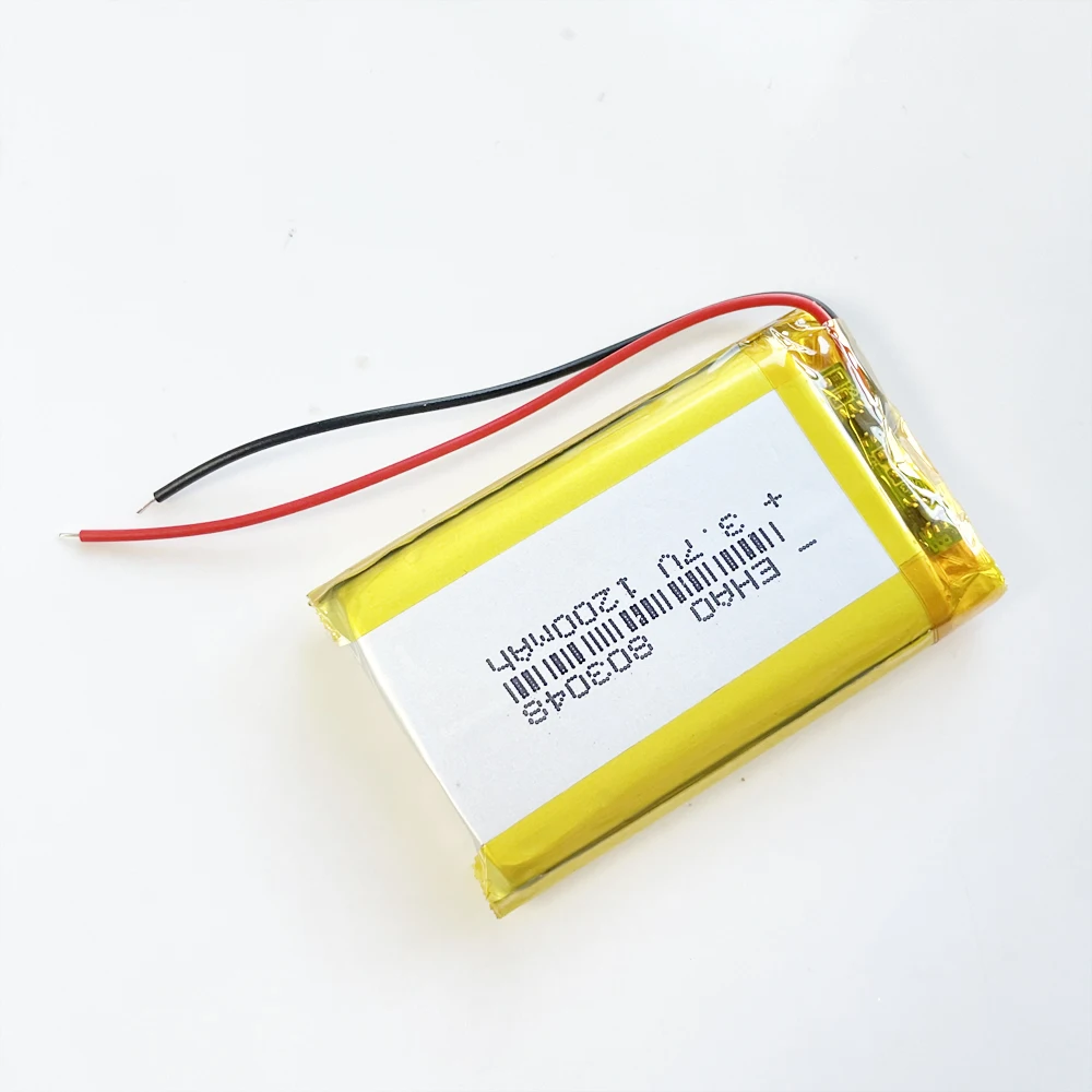 EHAO 803048 3.7V 1200mAh Polymer Lithium Lipo Rechargeable Battery For Mp3 GPS Recording Pen Bluetooth Massager Scanner