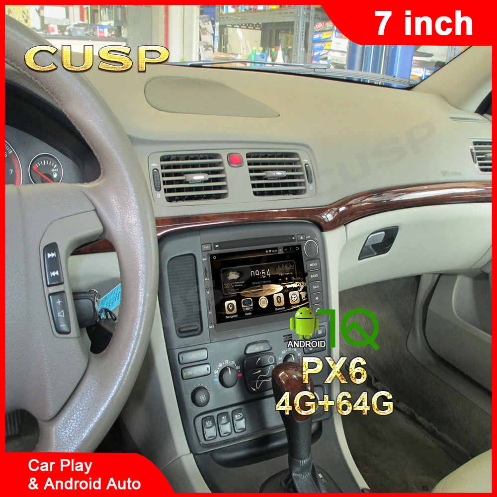 

Android 10 4G+128 Car dvd player for VOLVO S80 1998 2000-2006 Android 2 Din Car Auto Radio gps navigation stereo MultimediaAudio