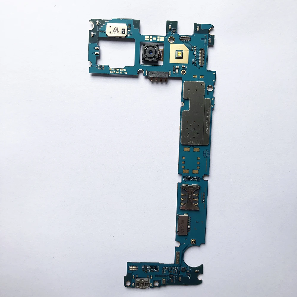 Unlocked For Samsung Galaxy J320F J500F J510F J700FJ701F J710F J400F Motherboard  Single SIM or Dual simcard QC test  woriing%