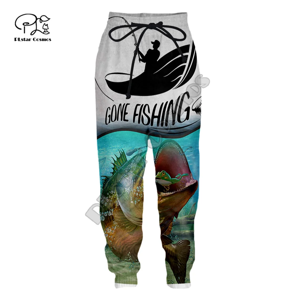 PLstar Cosmos Fishing Marlin Mahi Bass Tuna Fisher Camo Streetwear Sweatpants 3DPrint Men/Women Joggers Pants Funny Trousers A8