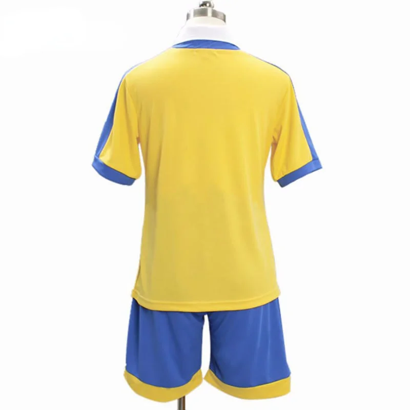 New Inazuma Eleven Raimon School Golden Football Jersey Cosplay Costume