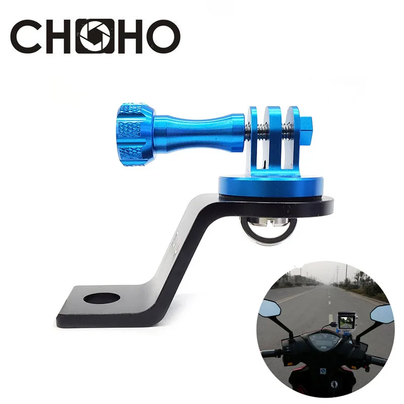 Do akcesoriów Gopro Aluminiowy wspornik CNC Mocowanie lusterka wstecznego motocykla Ride Long Screw Do Go Pro Hero 13 DJI OSMO Action 5
