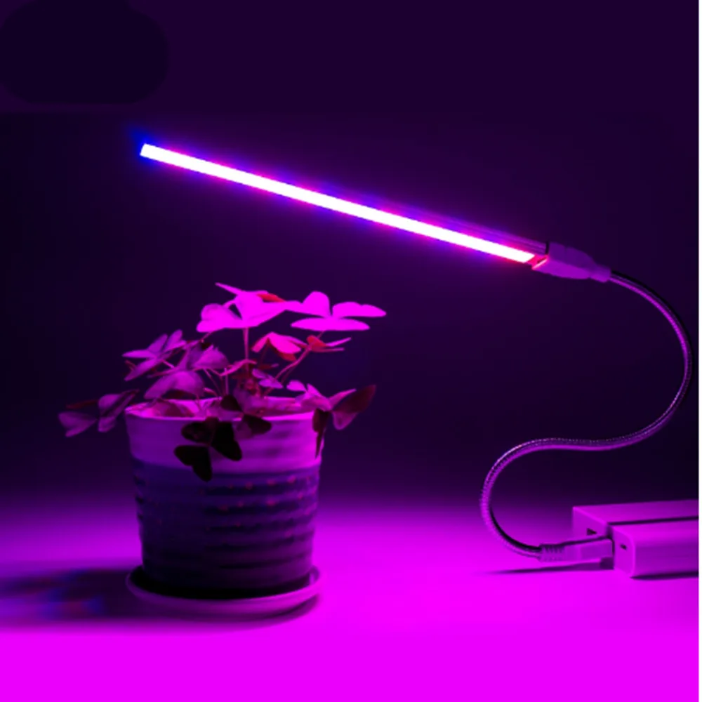 Luz Led USB de espectro completo para cultivo de plantas, lámpara Fitolamp de 3W, 5W y 5V, para invernadero, hidropónico, jardín