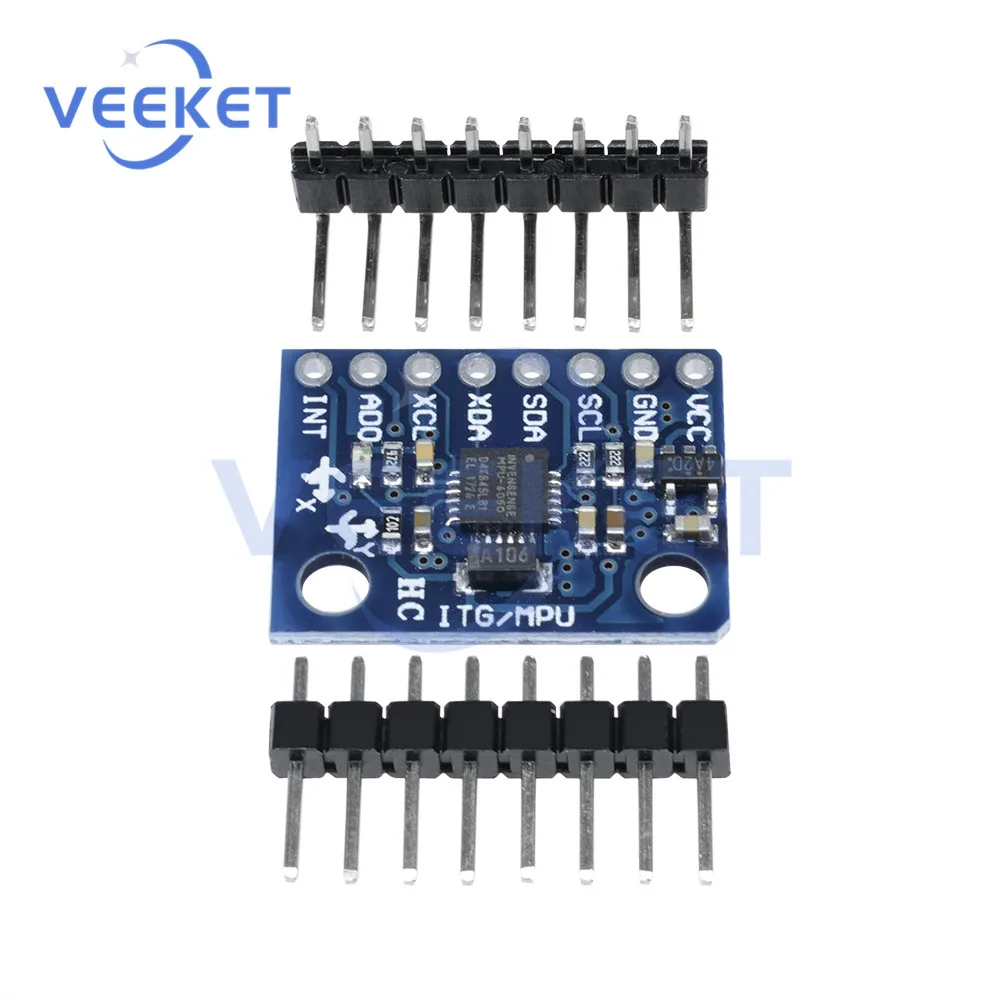 1-10Pcs GY 521 MPU-6050 3 Axis Analog Gyroscope Sensors Module MPU6050 3 Axis Accelerometer Board for Arduino DIY