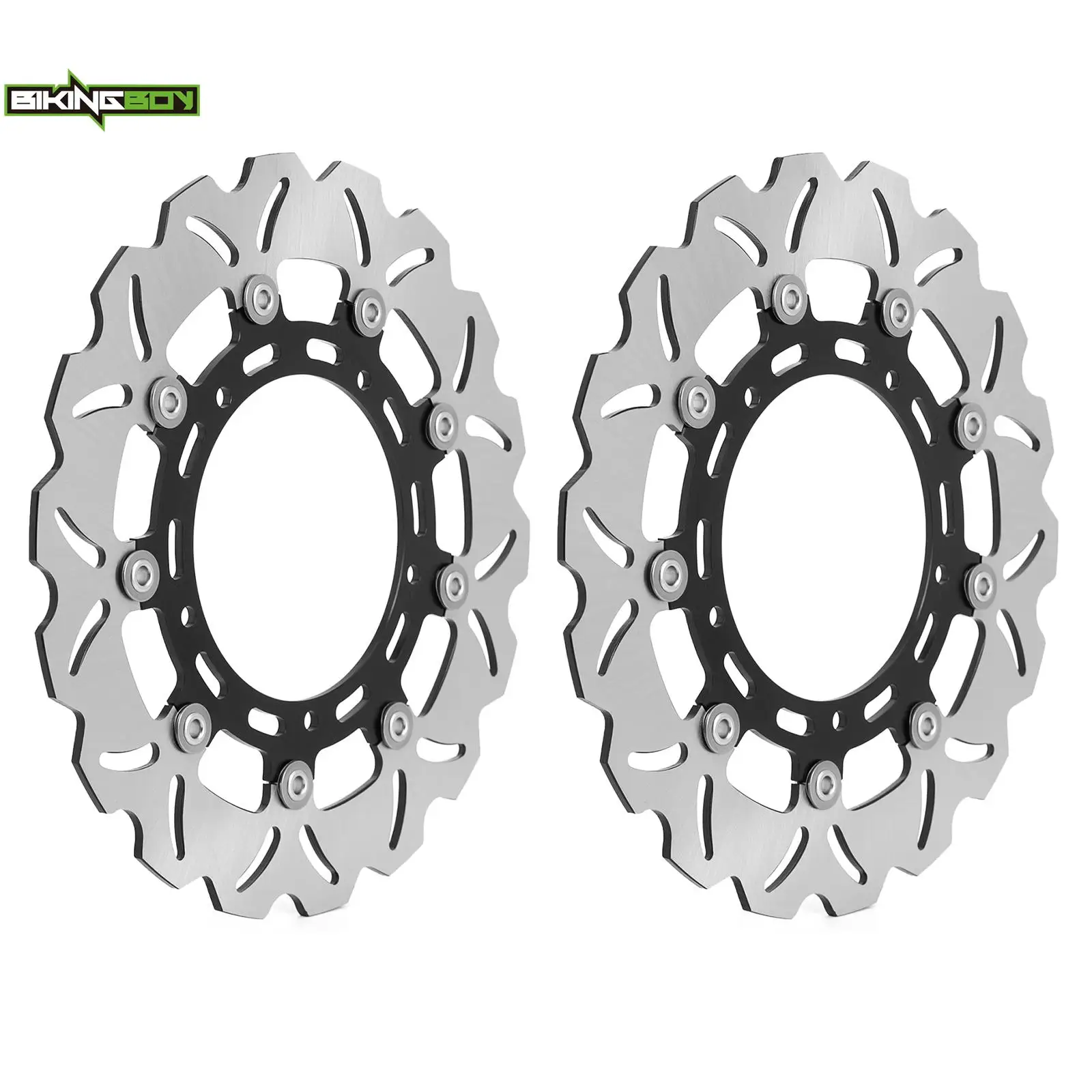 BIKINGBOY For YZF R6 05-16 R1 07-14 08 09 FAZER 8 FZ8 800 / ABS 10-23 FZ8 N S / ABS 10 11 12 13 Front Brake Disks Discs Rotors