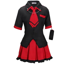 Anime Blood C Kisaragi Saya Cosplay Costume Dress Shirt Tie whole set Hot Sale Uniform Halloween party